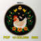 Rustic Farmhouse Chicken Cross Stitch Pattern  Hen And Chicks Embroidery For Easter Decor 1
