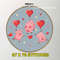 Floating Pigs Cross Stitch Pattern Cute Valentine Day Embroidery With Heart Balloon 2