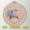 Funny Possum Valentine Cross Stitch Pattern Quirky Love Embroidery With Cute Animal 2