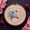 Funny Possum Valentine Cross Stitch Pattern Quirky Love Embroidery With Cute Animal 0