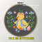 Spring Chick Cross Stitch Pattern  Adorable Easter Duckling Embroidery Design 2