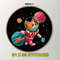Space Cat Cross Stitch Pattern  Cute Astronaut Kitten Embroidery Design 2