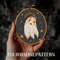 Autumn Ghost Cross Stitch Pattern  Cozy Fall Halloween Embroidery PDF 0