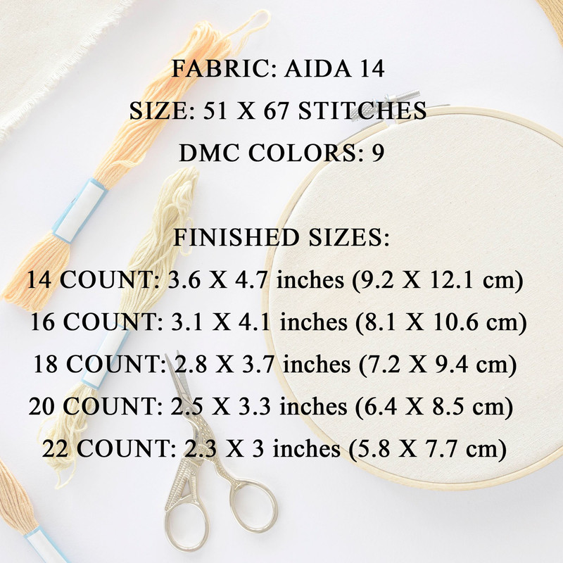 Autumn Ghost Cross Stitch Pattern  Cozy Fall Halloween Embroidery PDF 5