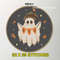 Boo Ghost Cross Stitch Pattern Cute Halloween Embroidery PDF For Spooky Fall Decor 2