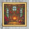 Christmas Fireplace Cross Stitch Gold Frame.jpg