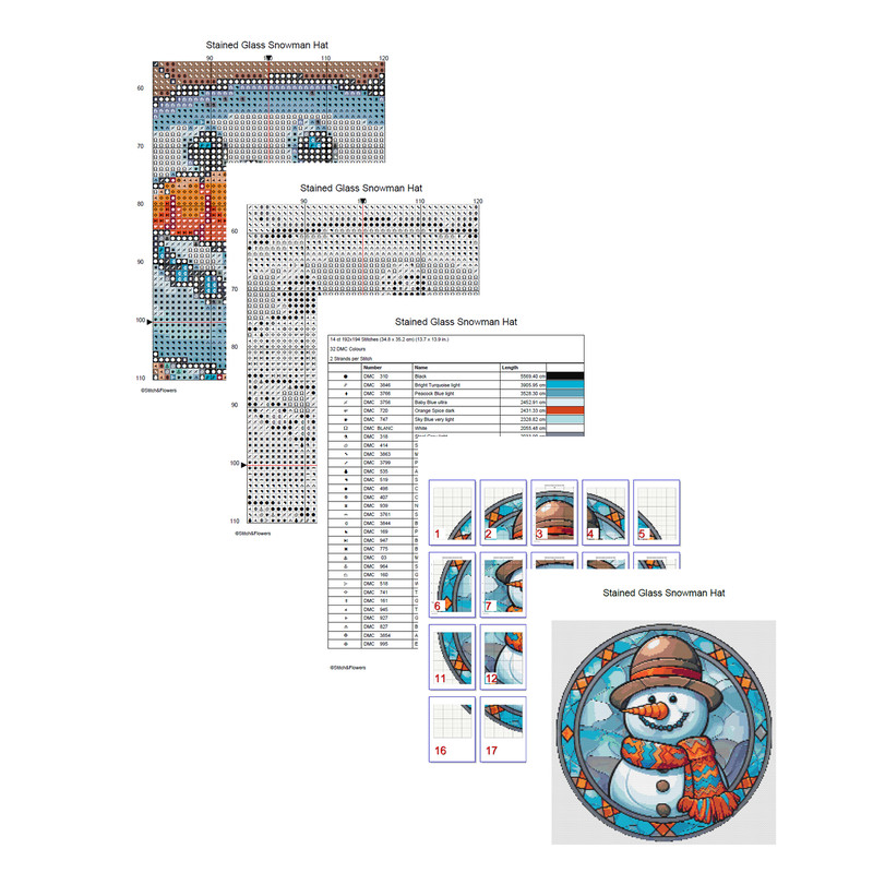 Stained Glass Snowman with Hat Cross Stitch Pages.jpg