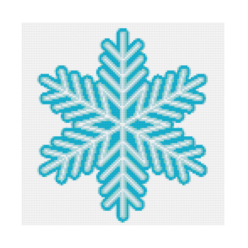 Ice Blue Snowflake Cross Stitch.jpg