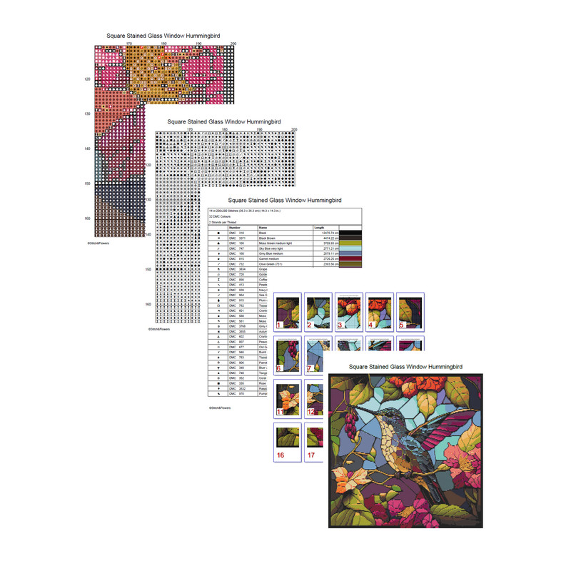 Square Stained Glass Window Hummingbird Cross Stitch Pages.jpg