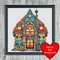 Stained Glass Manor Cross Stitch Blue Heart Frame.jpg