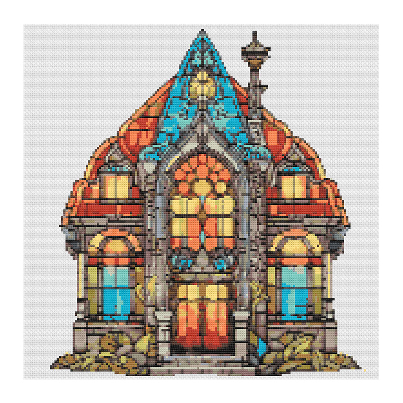 Stained Glass Manor Cross Stitch.jpg
