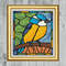 Stained Glass Style Blue Tit Cross Stitch Gold Frame.jpg