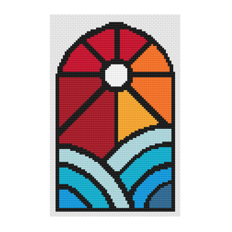 Sun Water Stained Glass Window Cross Stitch.jpg