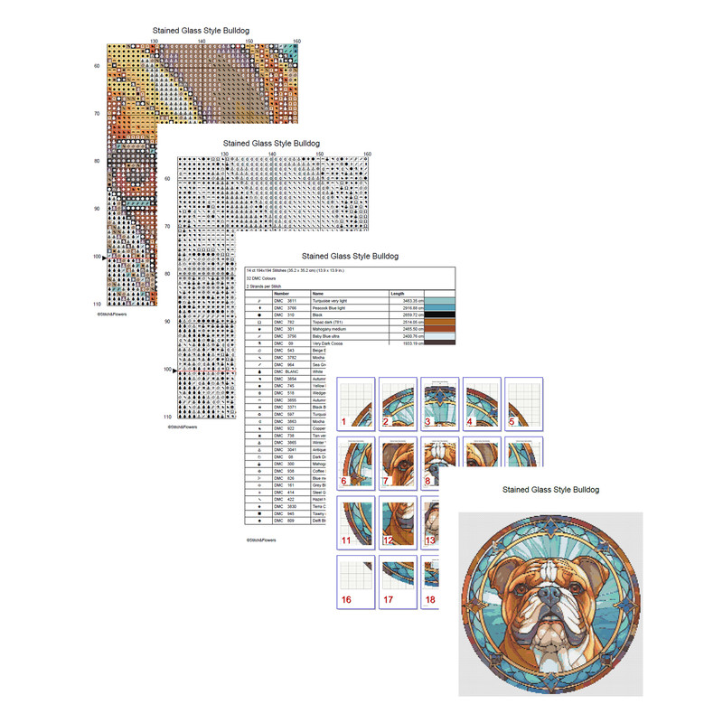 Stained Glass Style Bulldog Cross Stitch Pages.jpg