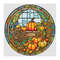 Stained Glass Style Pumpkin Cart Cross Stitch.jpg