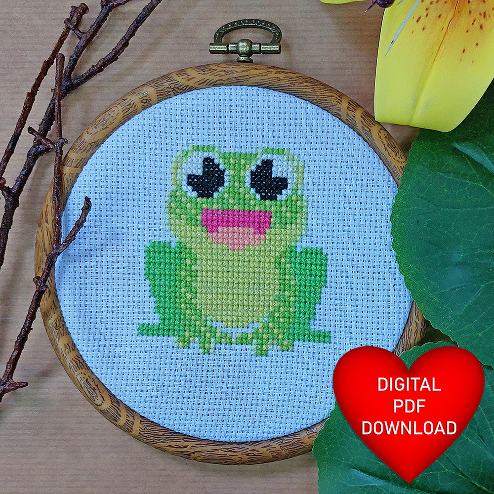Cross Stitched Frog.jpg