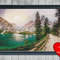 Mountain Lake View Cross Stitch Blue Heart Frame.jpg