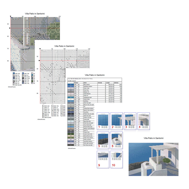 Villa Patio in Santorini Greece Cross Stitch Pages.jpg