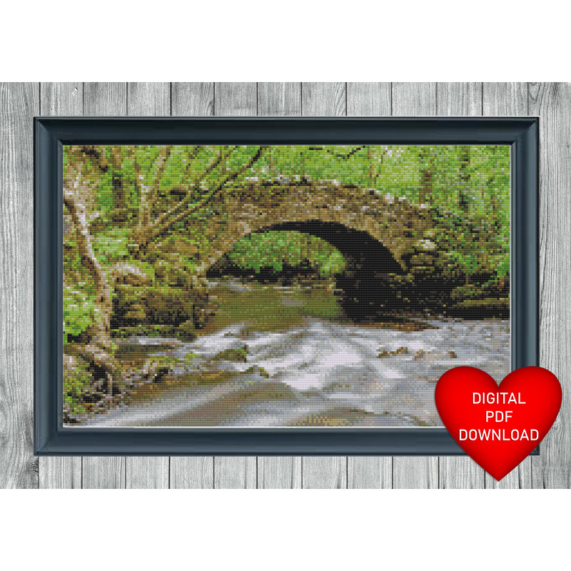 Hisley Bridge Dartmoor Blue Heart Frame.jpg