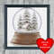 Christmas Tree Snow Globe Cross Stitch Blue Heart Frame.jpg