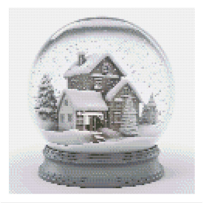 Small Village Snow Globe Cross Stitch.jpg