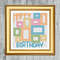 Happy Birthday Squares And Boxes Cross Stitching Pattern Instant PDF Download X Stitching 14ct Aida 2