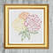 Cross Stitch Pattern Three Colour Peonies Instant PDF Download X Stitching 14ct Aida Embroidery DMC 2