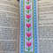 Cross Stitch Pattern Hello Spring Butterfly Tulip Bookmark Instant PDF Download X Stitching 14ct Ai 0