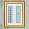 Cross Stitch Pattern Hello Summer Beach Hut Bookmark Instant PDF Download X Stitching 14ct Aida Emb 4