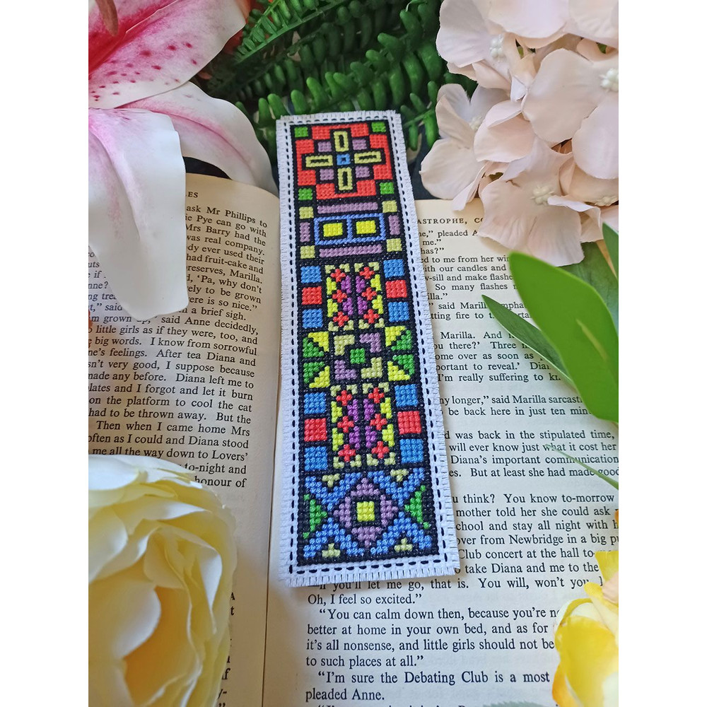 Cross Stitch Pattern Quaker Style Pattern Bookmark Instant PDF Download X Stitching 14ct Aida Embro 2