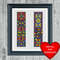 Cross Stitch Pattern Quaker Style Pattern Bookmark Instant PDF Download X Stitching 14ct Aida Embro 4
