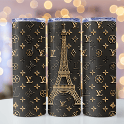 Louis Vuitton Pattern 11015 i love Paris Lv tumbler wrap Louis Vuitton Tumbler 20oz Tumbler Wrap Fashion Tumbler