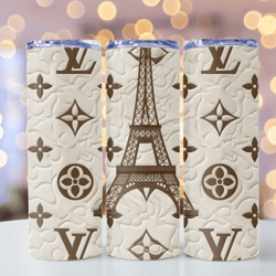 Louis Vuitton Pattern 11019 i love Paris Lv tumbler wrap Louis Vuitton Tumbler 20oz Tumbler Wrap Fashion Tumbler