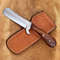 Handmade Bull Cutter Knife Cowboy Hunting Castration And Skinning Knife 8 Rose Wood Handle Fixed Blade EDC Knife 6