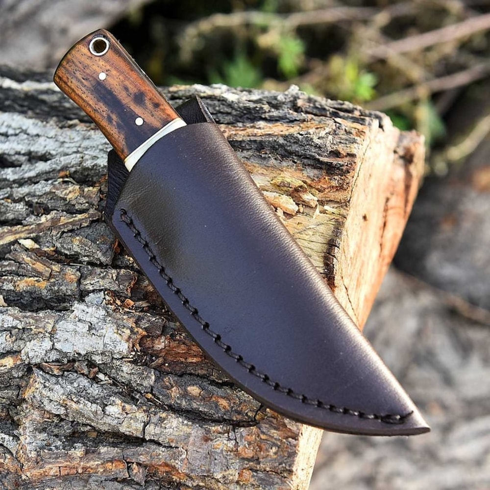 Damascus Knife Very Nice Hand Forged Damascus Hunting Skinner Knife 9