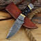 Handmade Damascus Knife HuntingBowieSkinner Knife One Of The Most Beautiful Damascus Hunting Knives Offered 0