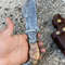 CUSTOM HANDMADE DAMASCUS STEEL HUNTING TRACKER KNIFE 4