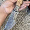CUSTOM HANDMADE DAMASCUS STEEL HUNTING TRACKER KNIFE 6