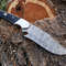 Fixed Blade Custom Handmade Damascus Steel Hunting Knife 1