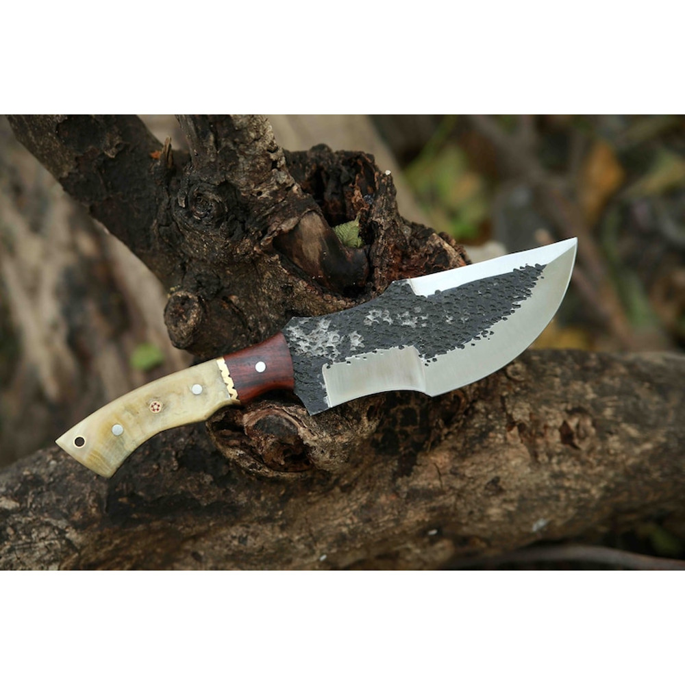 Custom Handmade D2 Steel Tracker Knife EDC Fixed Blade Knife For Hunting Camping Outdoor Activities Premium Sheath 0