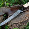 Custom Handmade Damascus Fishing Fillet Knife Blade With Bone And Micarta Handle  Leather Sheath Flexible Fillet Knives 0