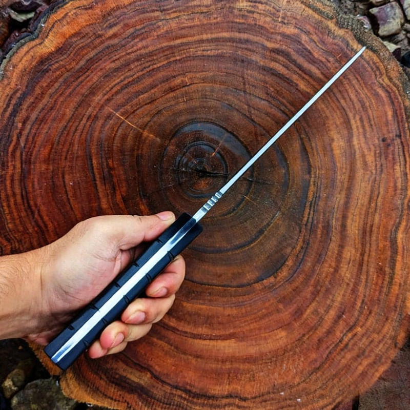 RE4 Replica Knife Custom Handmade D2 Steel Full Tang Resident Evil 4 Leon Kennedys Knife Game Knife Christmas Gift 9