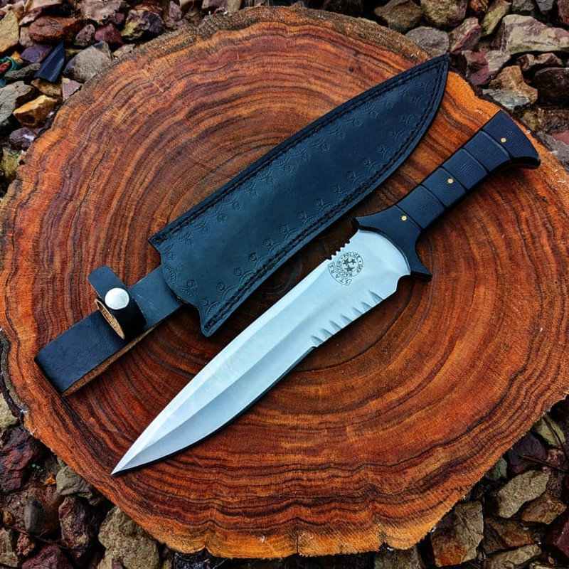 RE4 Replica Knife Custom Handmade D2 Steel Full Tang Resident Evil 4 Leon Kennedys Knife Game Knife Christmas Gift 2