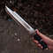 Predator Bowie Knife Handmade 5160 Spring Steel Predator Replica Machete Rambo Knife Tactical Knife With Leather Sheat 5