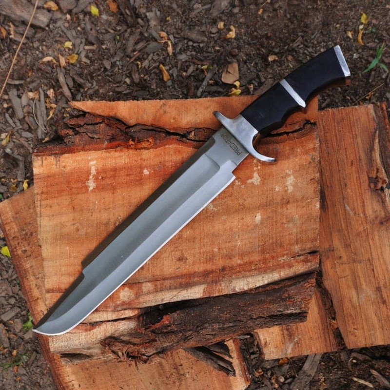 Predator Bowie Knife Handmade 5160 Spring Steel Predator Replica Machete Rambo Knife Tactical Knife With Leather Sheat 2