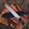 Predator Bowie Knife Handmade 5160 Spring Steel Predator Replica Machete Rambo Knife Tactical Knife With Leather Sheat 1