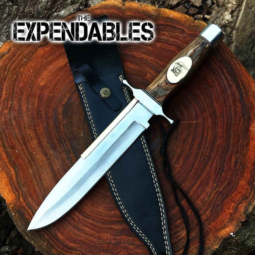 The Expendables 2 Knife Toothpick Knife Replica With Premium Leather Sheath Movie Knife Gift For Him Christmas Gift 0