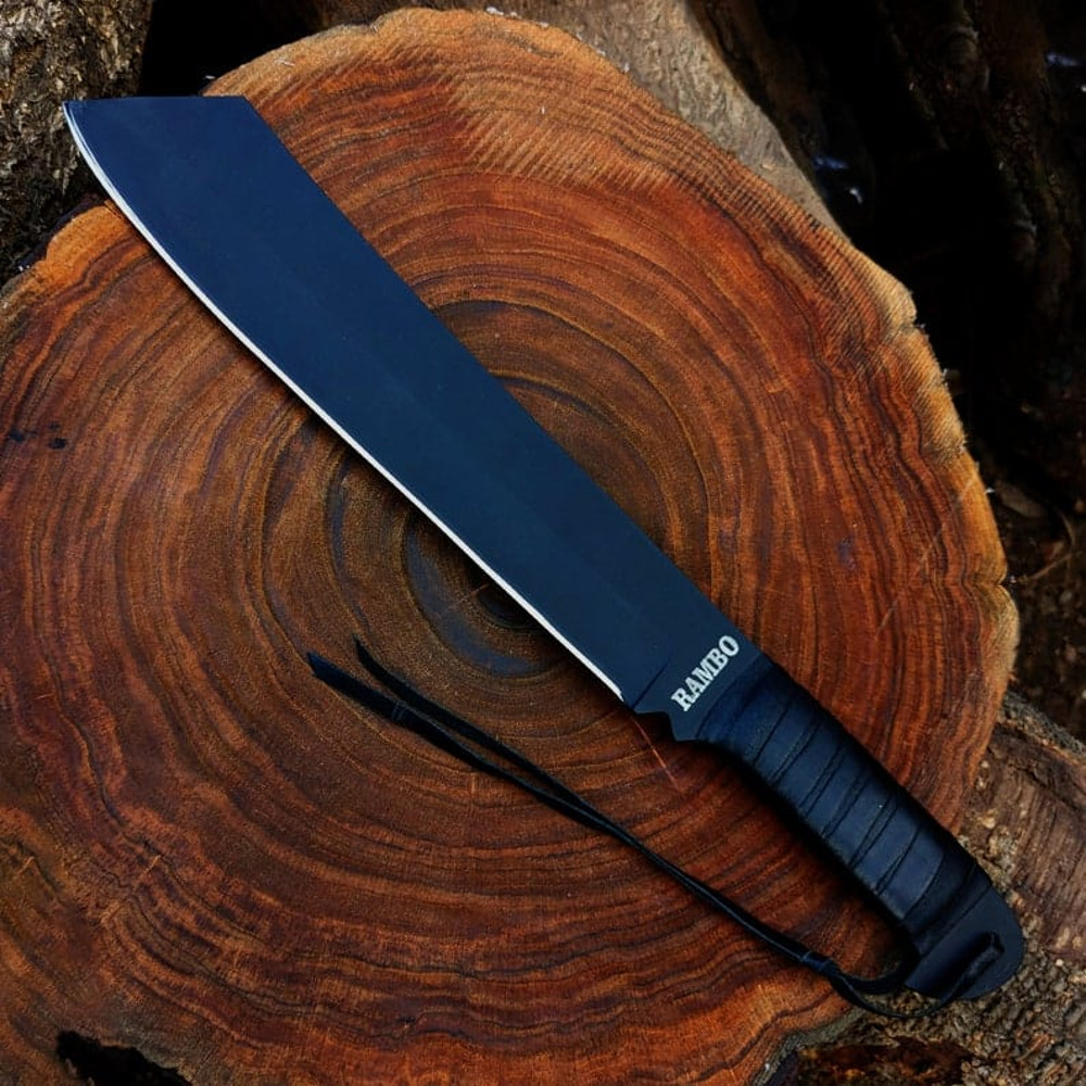 Rambo IV Machete Handmade John Rambo Movie Replica Knife With Leather Sheath Personalized Knife Gift For Him Christmas 7