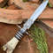 Handmade Stainless Steel Knife Curve Bowie Knives Bone Handle Hunting Bowie Knife Camping Survival Throwing Knife Gift 8