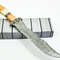 13 Damascus Blade Bowie Knife Brass But Cap Hunting Knife Bowie Knife FIxed Blade USA Beautiful Gift Premium 3